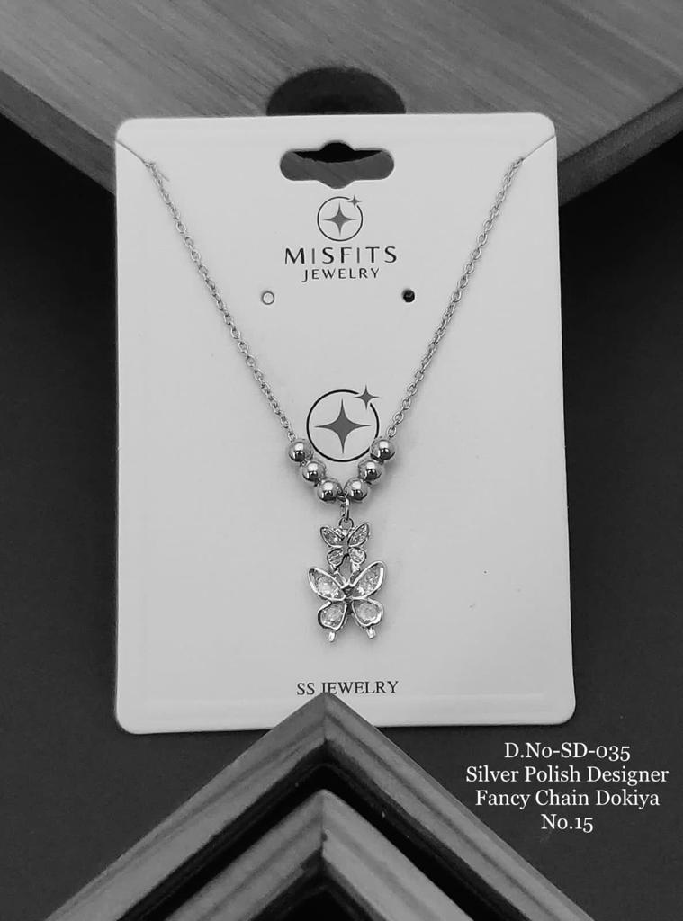 Rose Gold And Silver Designer Chain Catalog
